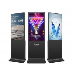 Indoor Floor Standing Vertical Interactive Information Digital Signage Totem LCD TV Touch Screens Kiosk Advertising Display
