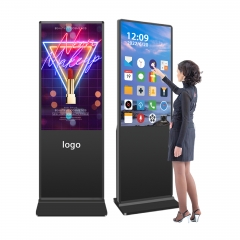 Indoor Floor Standing Vertical Interactive Information Digital Signage Totem LCD TV Touch Screens Kiosk Advertising Display