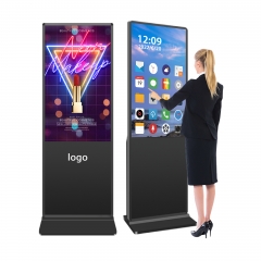 Indoor Floor Standing Vertical Interactive Information Digital Signage Totem LCD TV Touch Screens Kiosk Advertising Display
