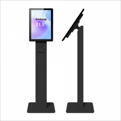 Indoor queuing display 21.5" multi touch screen floor standing information kiosk price