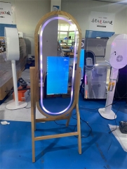 Wooden Oval Photo Booth