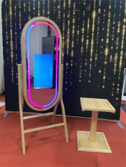Wooden Oval Photo Booth