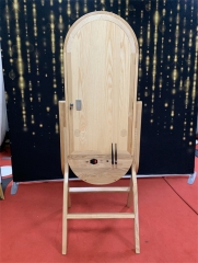 Wooden Oval Photo Booth