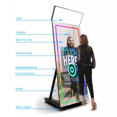 portable wedding vogue augmented reality selfie magic mirror photo booth