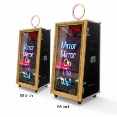 Weddings touch screen 60 inch magic photobooth selfie miroir mirror photo booth