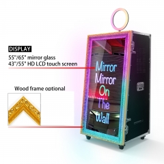 Weddings touch screen 60 inch magic photobooth selfie miroir mirror photo booth