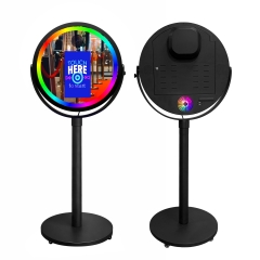 Traditional Popular Touch Screen Round Portable Selfie Photo Booth Magic Photobooth Mirror for Wedding Party