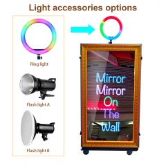 Hot Sale 65 Inch Selfie Photo Booth Magic Screen Mirror Photobooth Wedding With Camera Printer Software