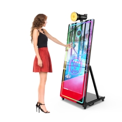 Mirror Photobooth Magic Selfie Photo With Camera Printer Software Flash Light