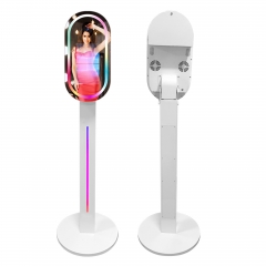 13.3 inch DSLR Mirror Photo Booth for Sale Magic Mirror Round Base