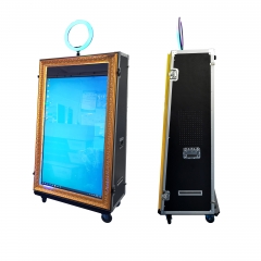 Hot Sale 65 Inch Selfie Photo Booth Magic Screen Mirror Photobooth Wedding With Camera Printer Software