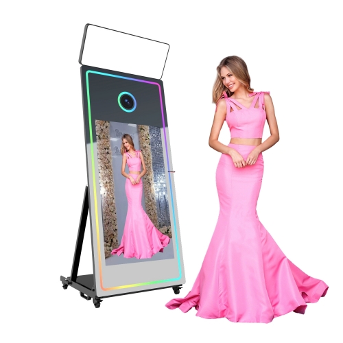 portable wedding vogue augmented reality selfie magic mirror photo booth