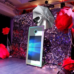 Mirror Photobooth Magic Selfie Photo With Camera Printer Software Flash Light