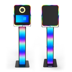 15.6 Inch Magic Selfie Photo Booth Lcd Monitor Dlsr Camera And Printer Led Flash Ring Light Led Lighting Photobooth