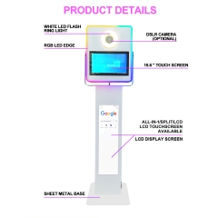 15.6+28.6 Inch Touch Screen DSLR Photo Booth App Control With LCD Stand
