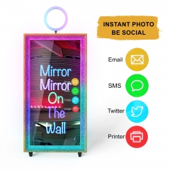 Hot Sale 65 Inch Selfie Photo Booth Magic Screen Mirror Photobooth Wedding With Camera Printer Software