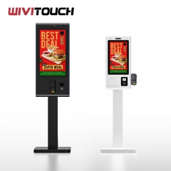 Ordering Self Service Payment Floor Stand Wall Mount Touch Kiosk QR All in One Equipment in Restaurant