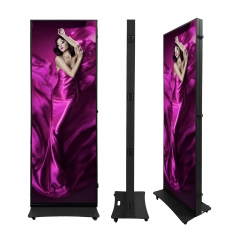 P1.86 P2.5 Portable Full Color Double Sides Outdoor Foldable Led Poster Wifi Control Indoor Screen Led Poster Display