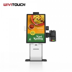 KFC Restaurant Touch Screen Cashless POS Fast Food Self Service Order Payment Terminal Kiosk Floor Stand Machine