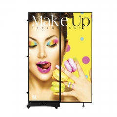 P1.86 P2.5 Portable Full Color Double Sides Outdoor Foldable Led Poster Wifi Control Indoor Screen Led Poster Display