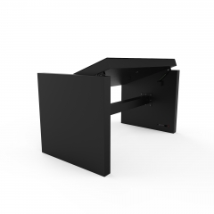Desktop with adjustable tilt for touch screen use smart table