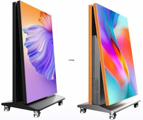 Indoor Foldable Led Poster Screen Display Portable Digital Banner Portable Advertising Led Video Wall for Store