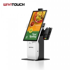 KFC Restaurant Touch Screen Cashless POS Fast Food Self Service Order Payment Terminal Kiosk Floor Stand Machine