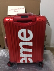 supreme suitcases red size 20 inch 26 inch $515-530