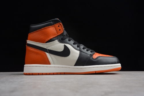 jordan  1 blk toe orange