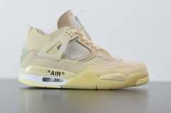 Off-White™ x Air Jordan 4 Retro"Cream/Sail"