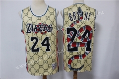 Limited Edition Los Angeles Lakers Yellow #24 NBA Jersey