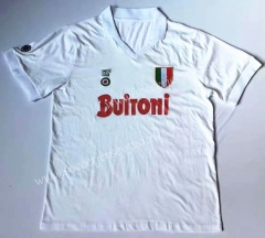 Retro Version 87-88 Napoli Away White Thailand Soccer Jersey AAA-912