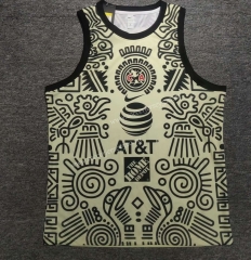 2021-2022 Club América Home Yellow Thailand Soccer Vest-512