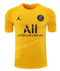 2021-2022 Paris SG Goalkeeper Yellow Thailand Soccer Jersey AAA-418