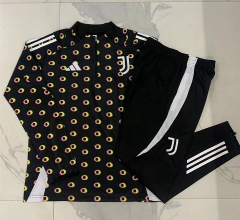 2024-2025 Juventus Ink Jet Black Thailand Soccer Tracksuit-815
