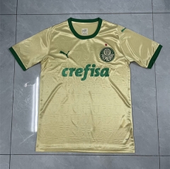(S-4XL) 2024-2025 SE Palmeiras Away Yellow Thailand Soccer Jersey AAA-305