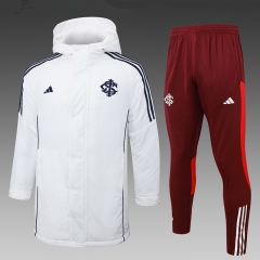 2024-2025 Brazil SC Internacional White Cotton Coat Uniform With Hat-815