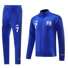 2024-2025 Manchester United Camouflage Blue Thailand Soccer Jacket Uniform-LH