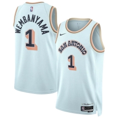 2025 City Edition San Antonio Spurs White #1 NBA Jersey-311