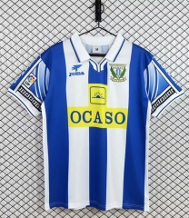 Retro Version 98-00 CD Leganés Home Blue&White Thailand Soccer Jersey AAA-3257