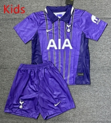 26-27 Tottenham Hotspur 2nd Away Purple Kids/Youth Soccer Uniform-4247