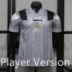 (S-3XL) Player Version 26-27 Juventus Retro Casual Grey Thailand Soccer Jersey AAA-888
