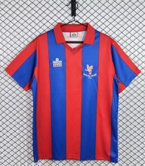 Retro Version 87-88 Crystal Palace Home Red&Blue Thailand Soccer Jersey AAA-3257