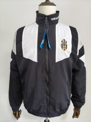 26-27 Juventus FC Black&White Single-sided Thailand Soccer Trench Coat-0255