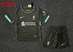2024-2025 Liverpool Away Black  Kids/Youth Soccer Uniform-GB