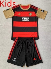 2024-2025 Peluche Caligari Black&Red Kids/Youth Soccer Uniform-AY