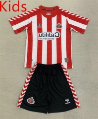 2024-2025 Sunderland AFC Home Red&Blue Kids/Youth Soccer Uniform-AY
