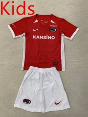 2024-2025 AZ Alkmaar Home Red Kids/Youth Soccer Uniform-AY