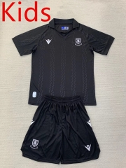 2024-2025 Sheffield Wednesday 2nd Away Black Kids/Youth Soccer Uniform-AY