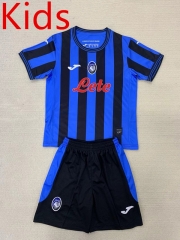 2024-2025 Atalanta BC Home Blue&Black Kids/Youth Soccer Uniform-AY